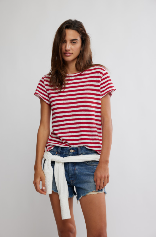 Nora Red Combo Tee