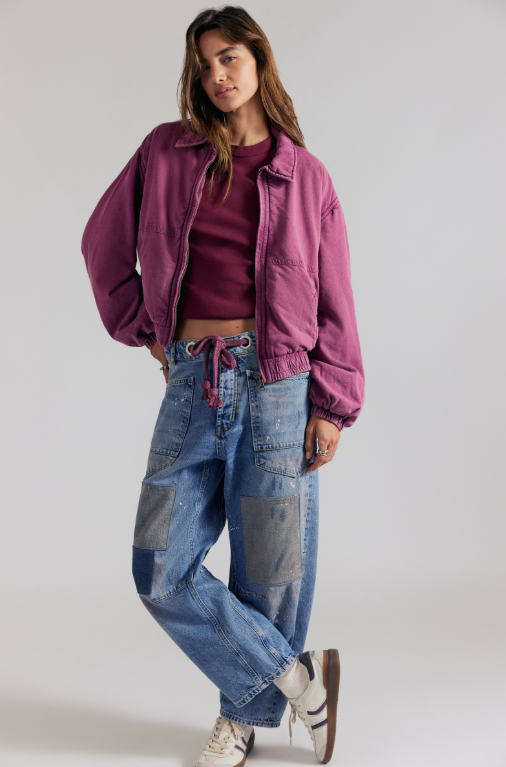 FP One Birdie Washed Jacket- Roan Rouge