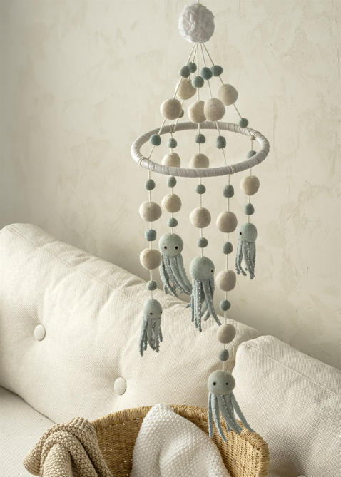 Octopus Felt Crib Mobile