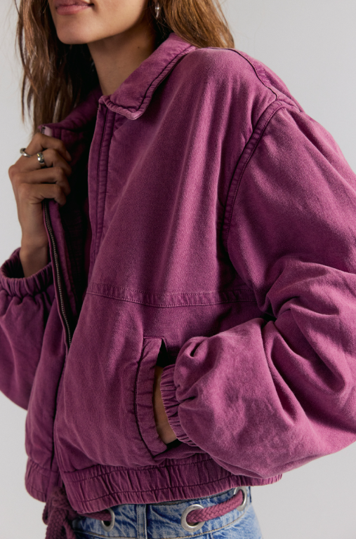 FP One Birdie Washed Jacket- Roan Rouge