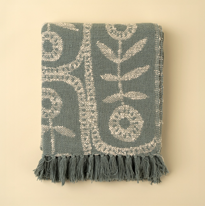 Marigold Throw - Blue