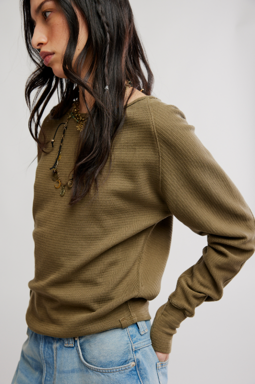 Jess Long Sleeve- Beech Leaves
