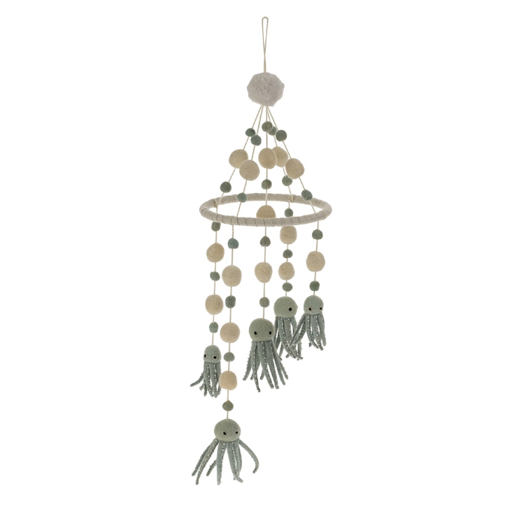 Octopus Felt Crib Mobile
