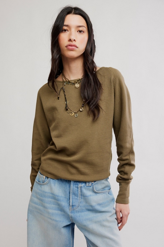 Jess Long Sleeve- Beech Leaves