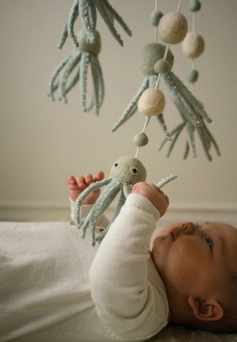 Octopus Felt Crib Mobile
