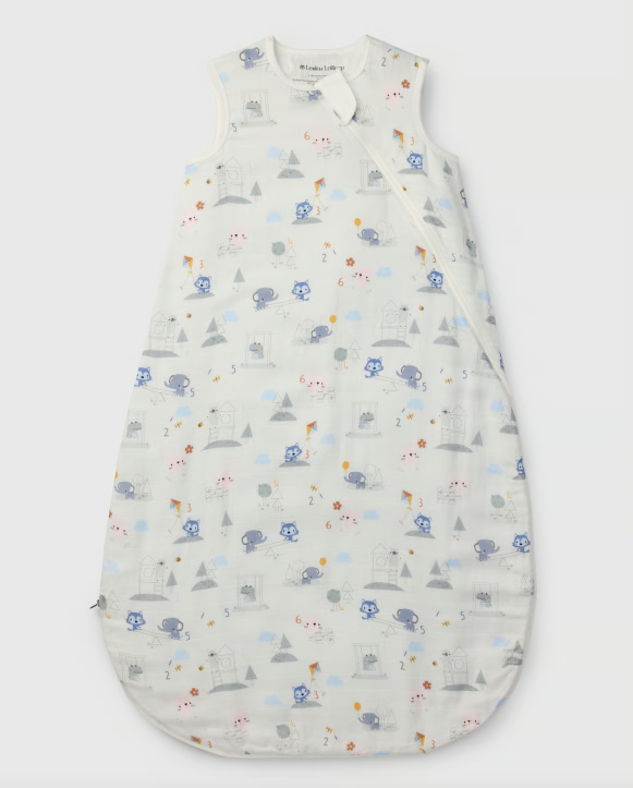 Muslin Lightweight Sleep Bag 0.5 TOG- Mini Matheletes