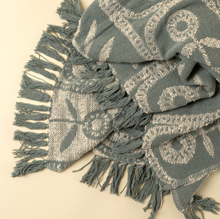 Marigold Throw - Blue