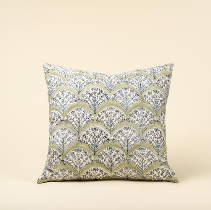 Sakura Block Print Pillow