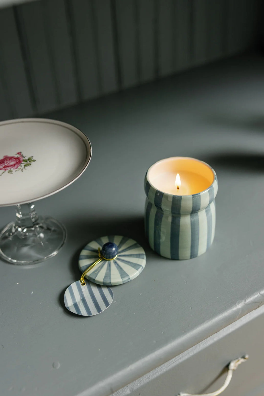 Warm Cider - Cabana Blue & Navy Candle 6.5 oz