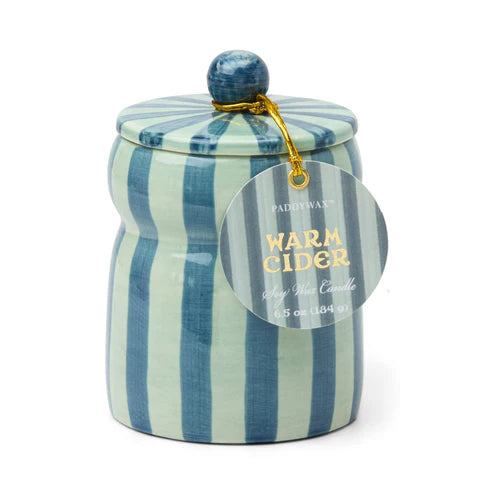 Warm Cider - Cabana Blue & Navy Candle 6.5 oz