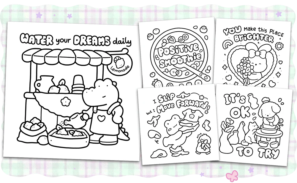 Cozy Vibes Colouring Book