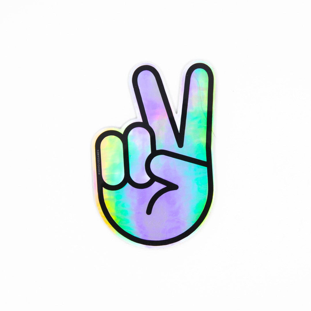 Peace Sign Holographic Sticker