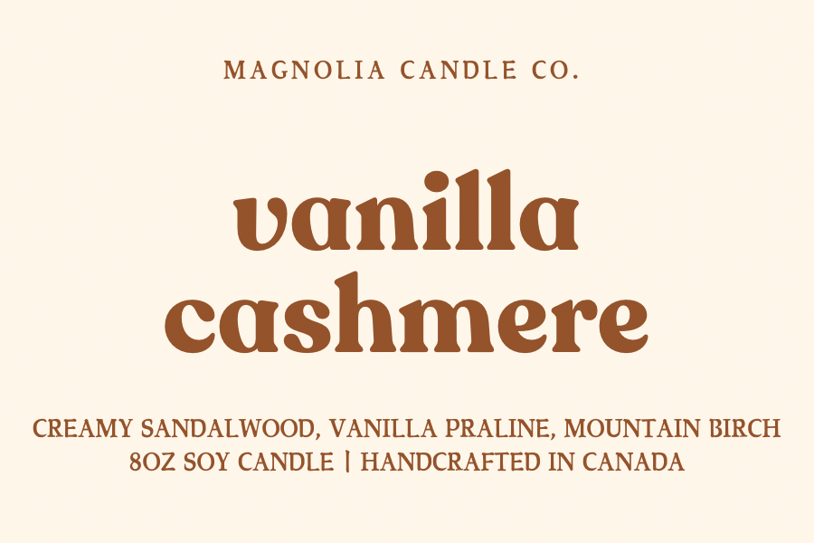 Vanilla Cashmere 8 oz Candle