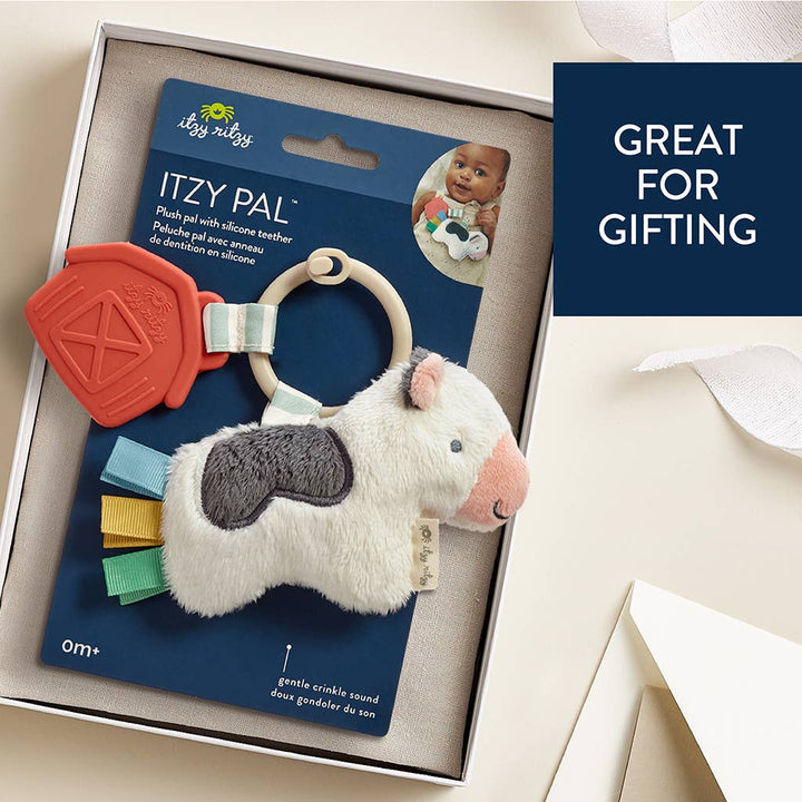 Itzy Pal™ Plush + Teether: Cow