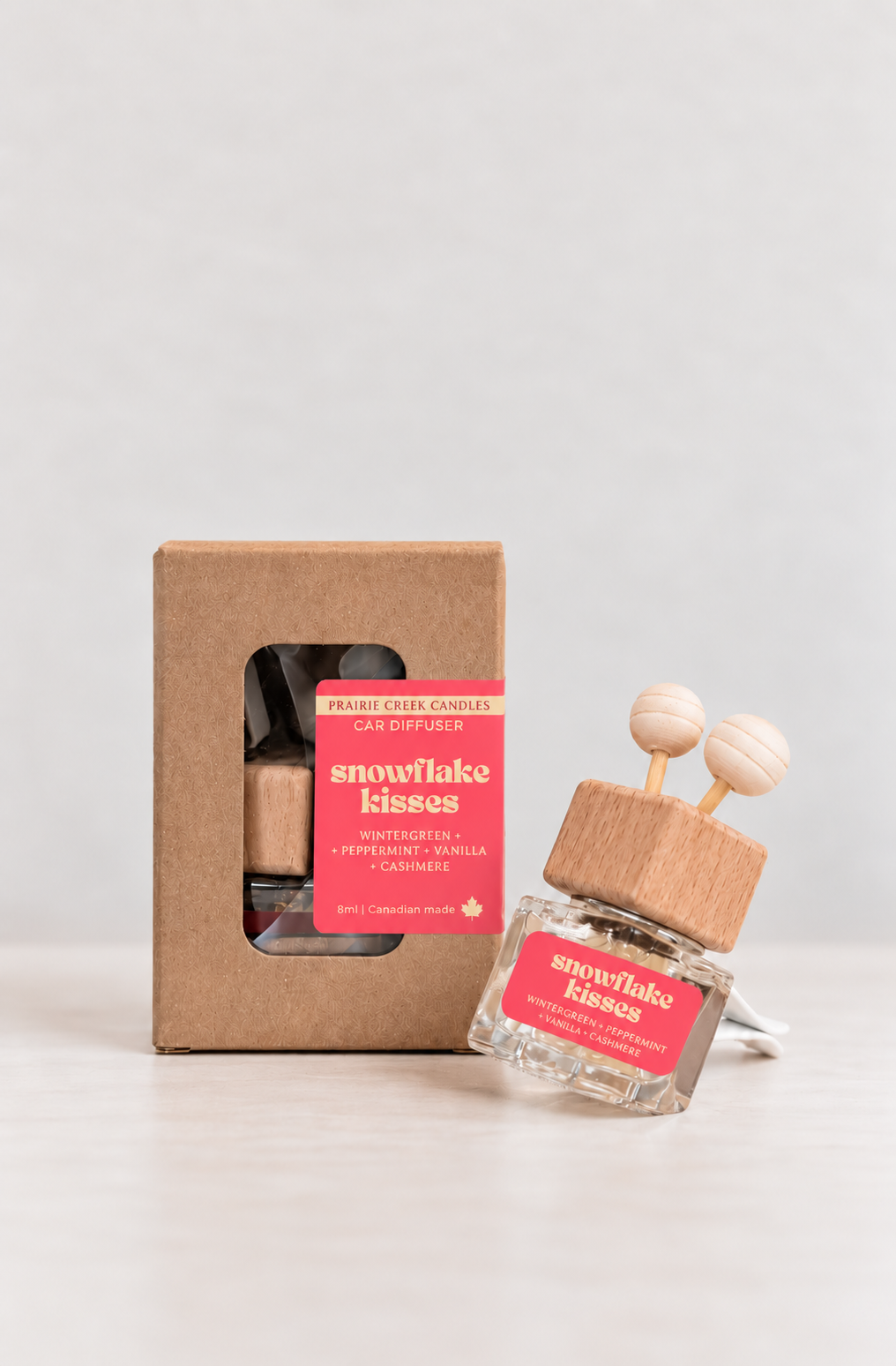 SNOWFLAKE KISSES | NON TOXIC VENT CLIP CAR DIFFUSER | HOLIDAY COLLECTION