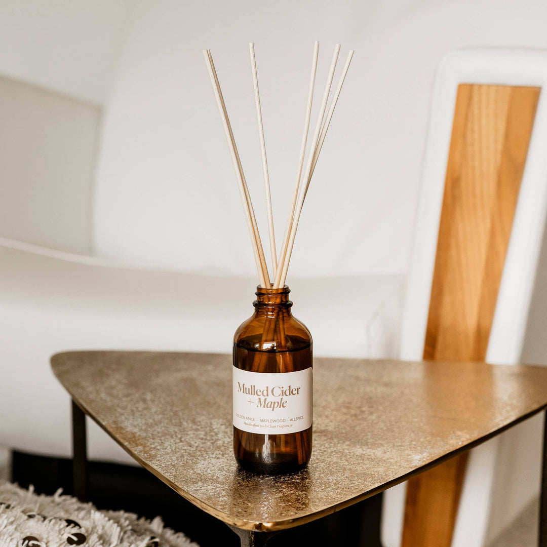 Mulled Cider + Maple | Clean Reed Diffuser: Diffuser Set (with box + reeds)