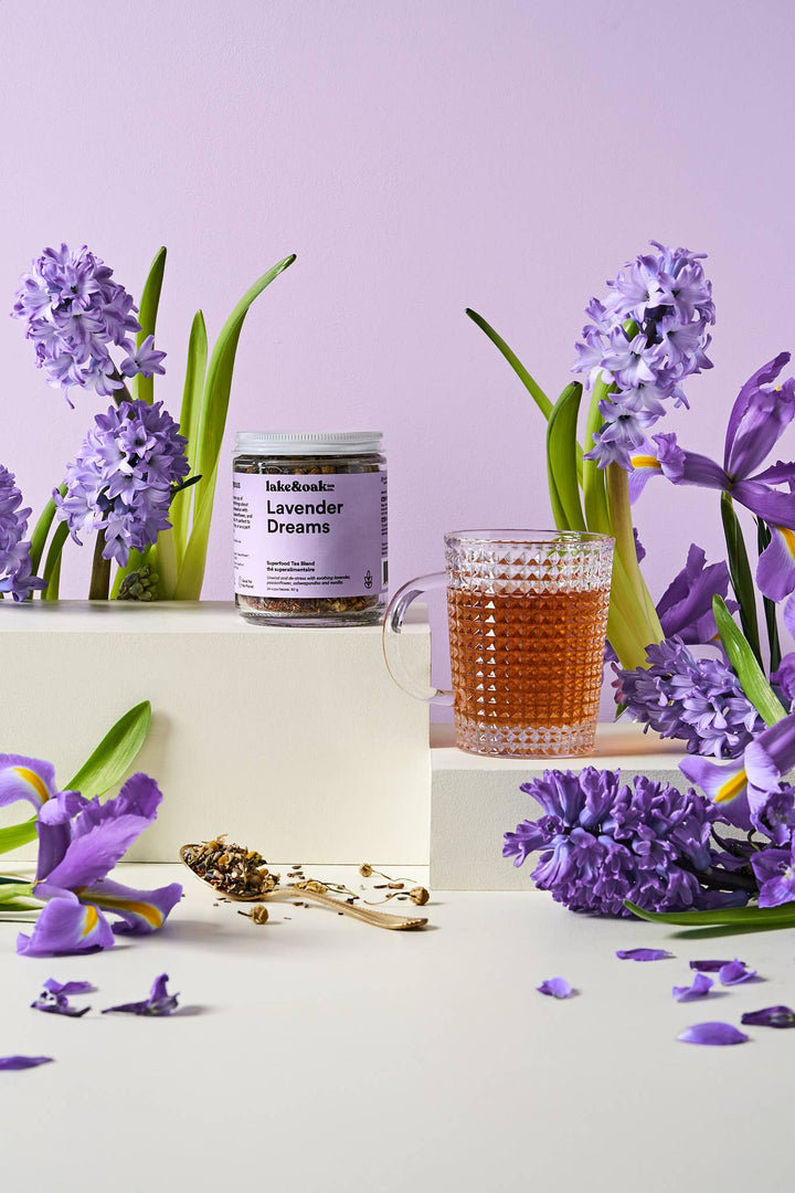 Lavender Dreams - Superfood Tea Blend: Retail Glass Jar