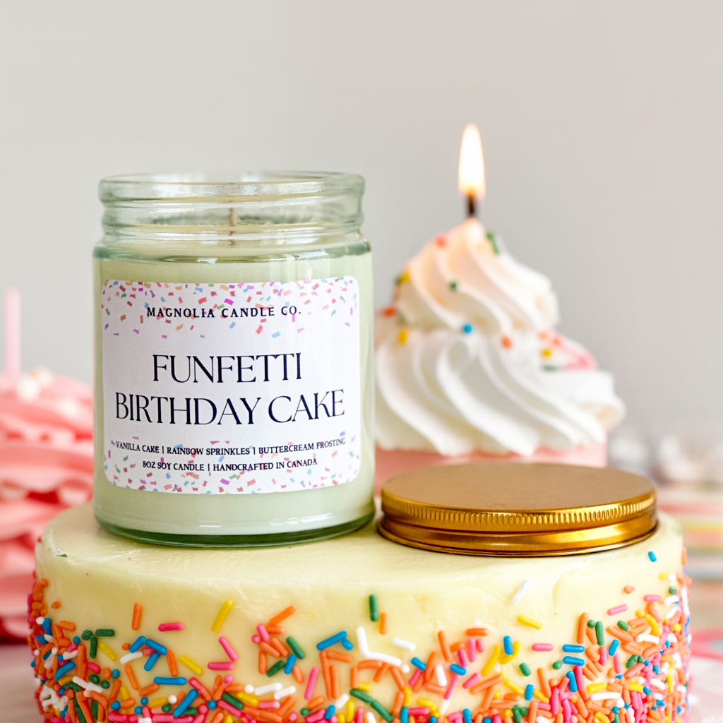 Funfetti Birthday Cake Candle 8oz