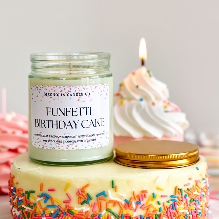 Funfetti Birthday Cake Candle 8oz