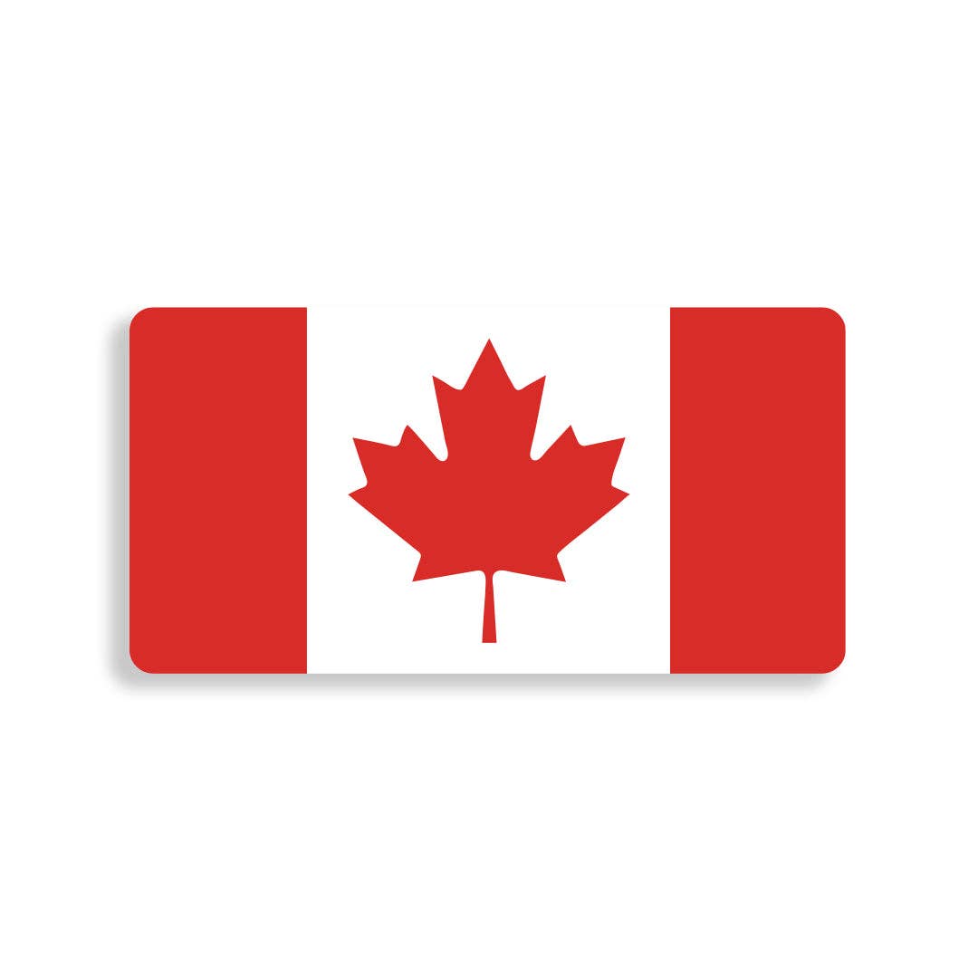Canada Flag Holographic Sticker