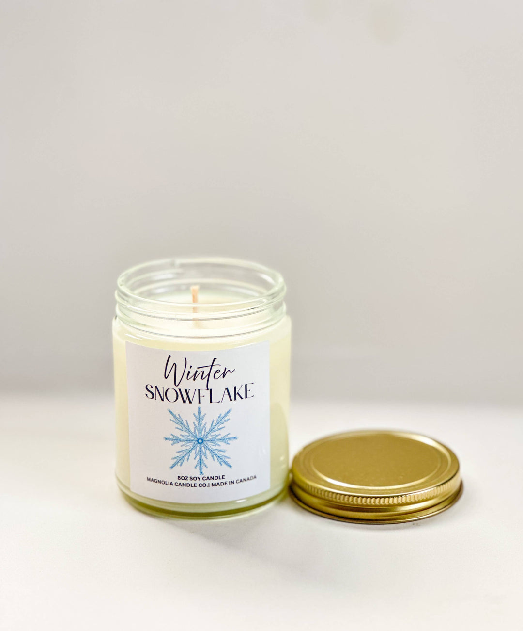 Winter Snowflake Soy Candle