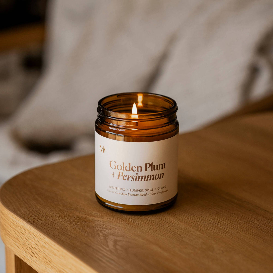 Golden Plum + Persimmon | Canadian Beeswax Candle