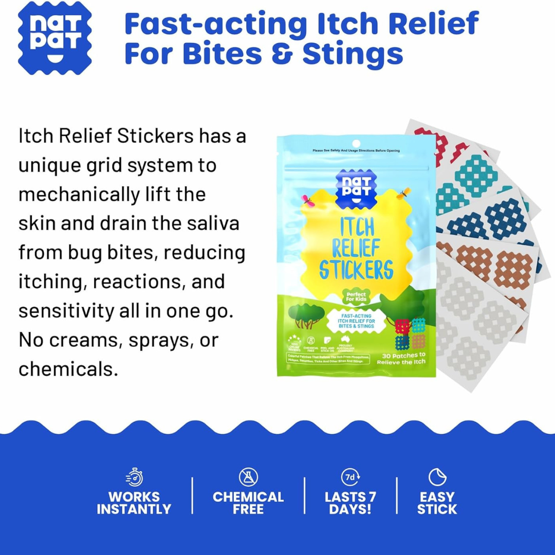 NATPAT MagicPatch - Natural Itch & Bug Bite Relief Stickers