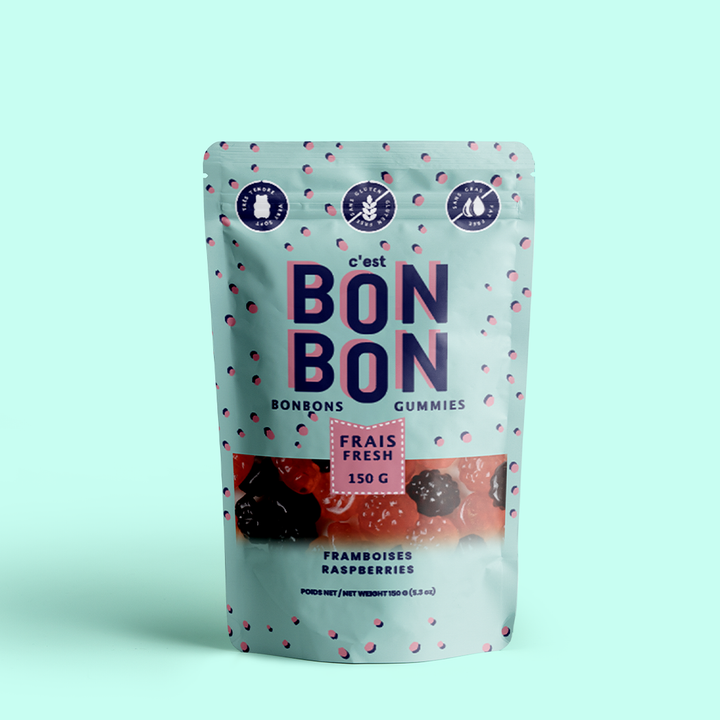 C'est Bon Bon Raspberries Gummy Candies