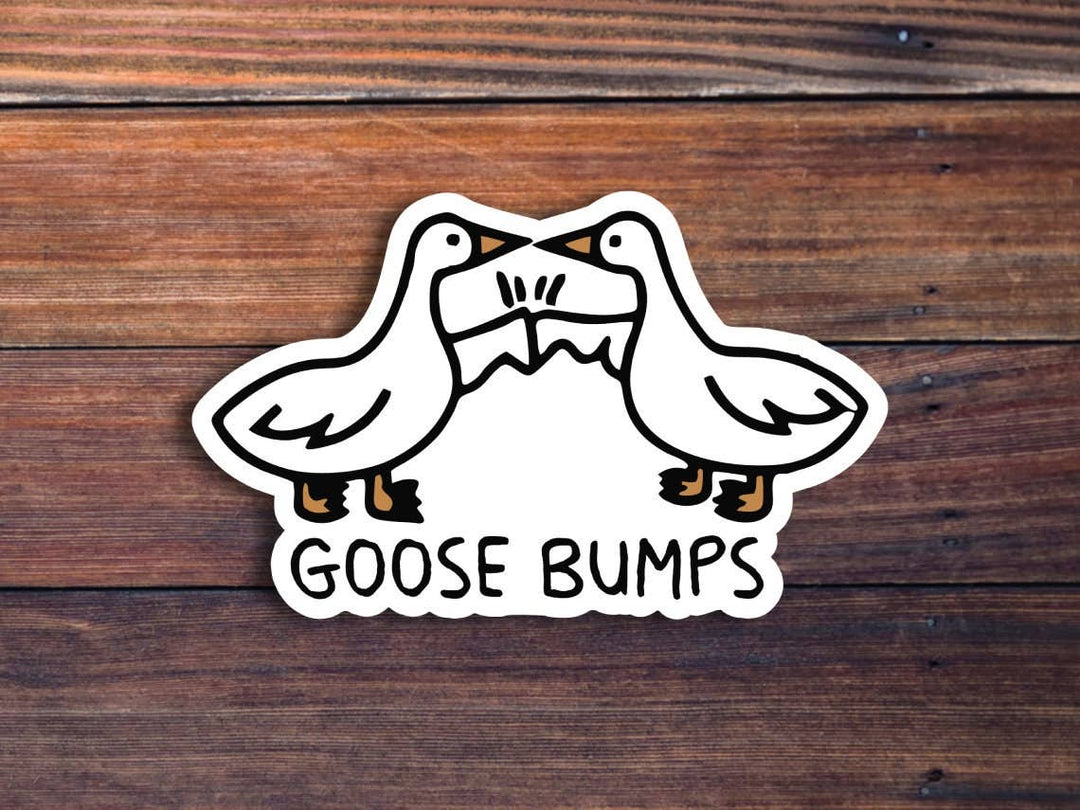 Goose Bumps Sticker: Holographic Vinyl