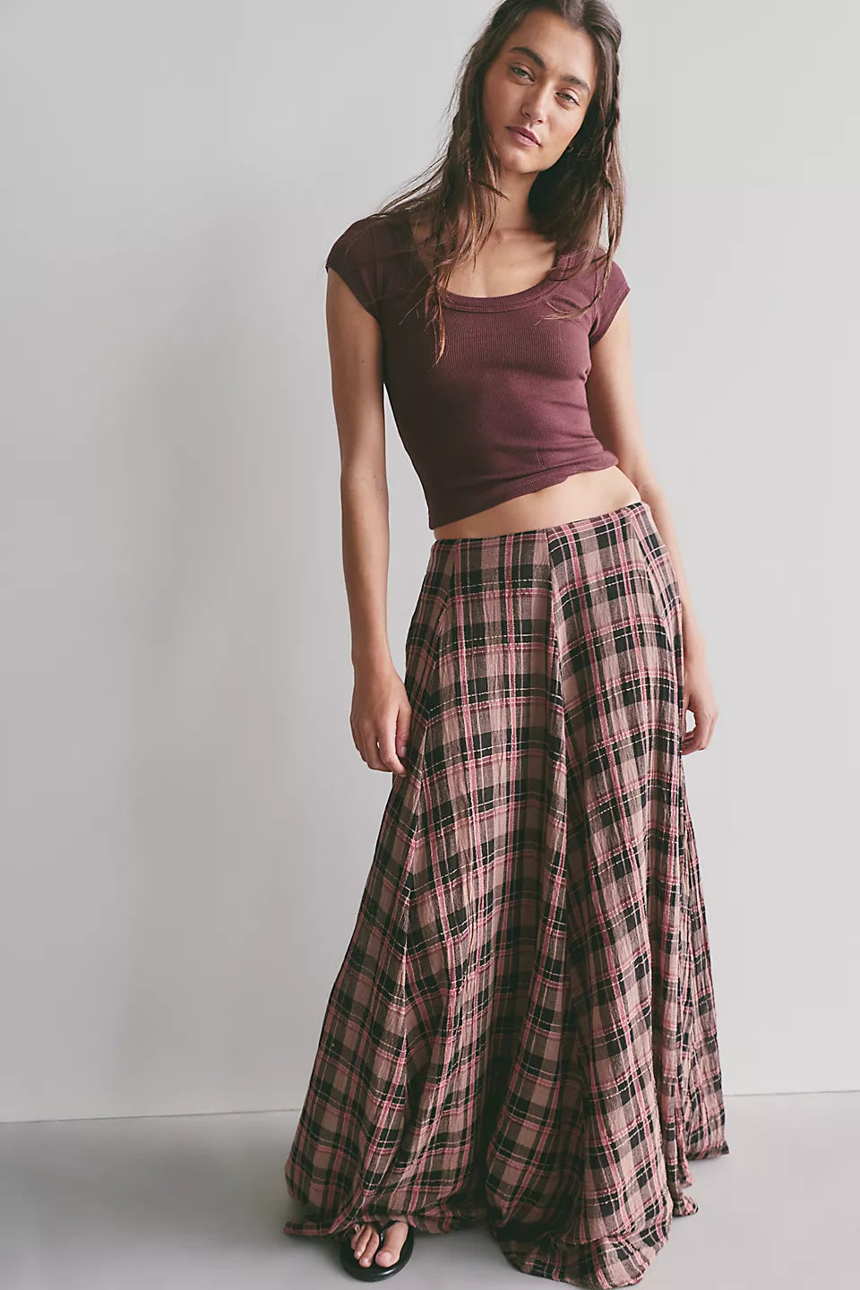 Ives Maxi Skirt- Chocolate Combo