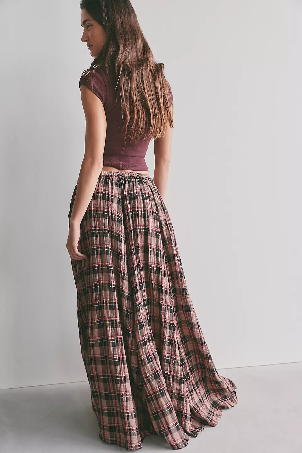 Ives Maxi Skirt- Chocolate Combo