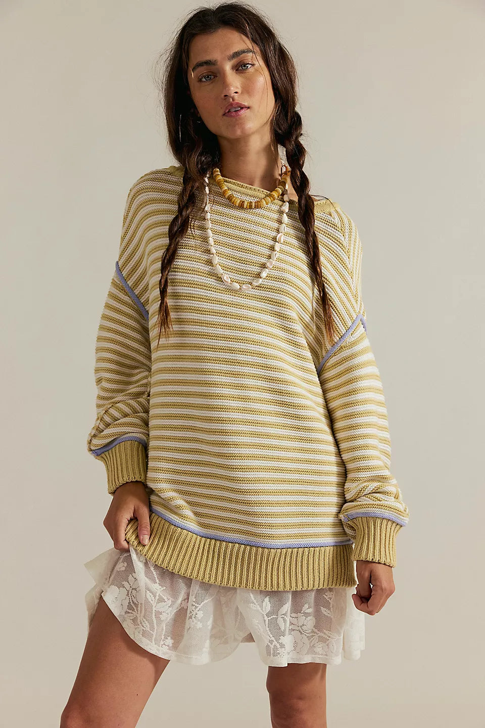 WTF Asher Pullover- Sand Combo