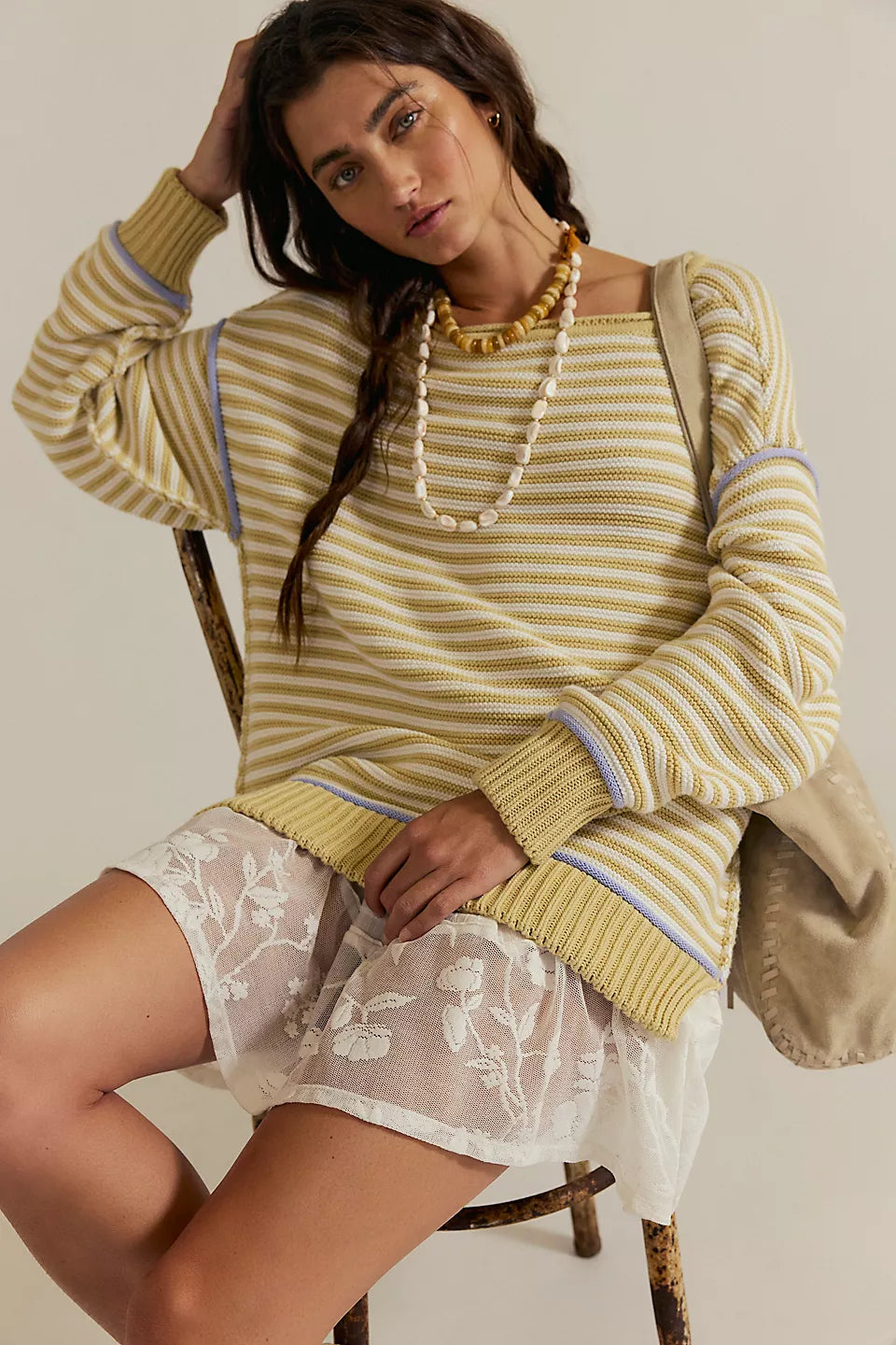 WTF Asher Pullover- Sand Combo
