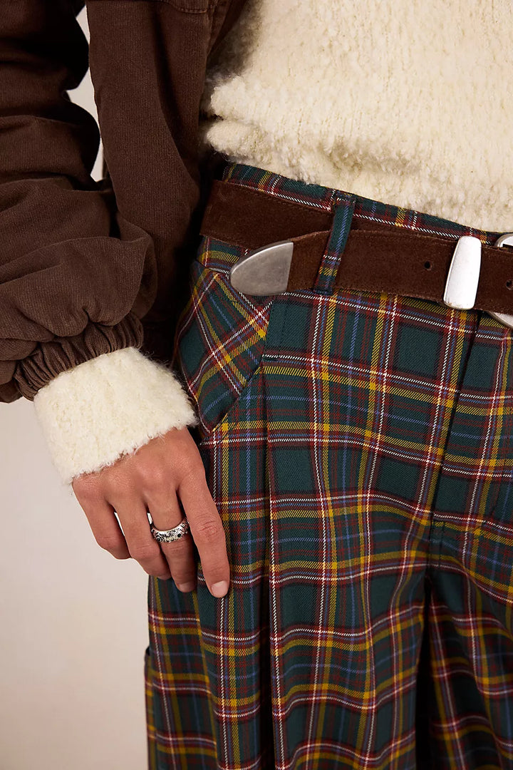 About It Baggy Trouser- Green Combo