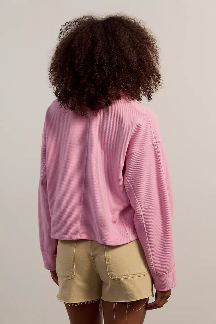 Celeste Quarterzip- Hummingbird Pink