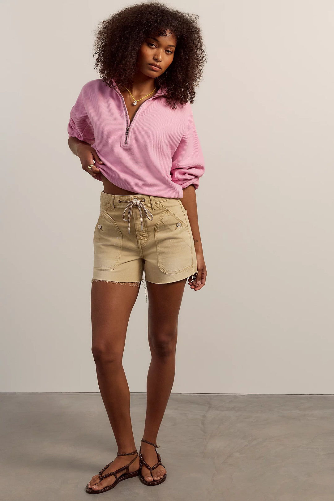 Celeste Quarterzip- Hummingbird Pink