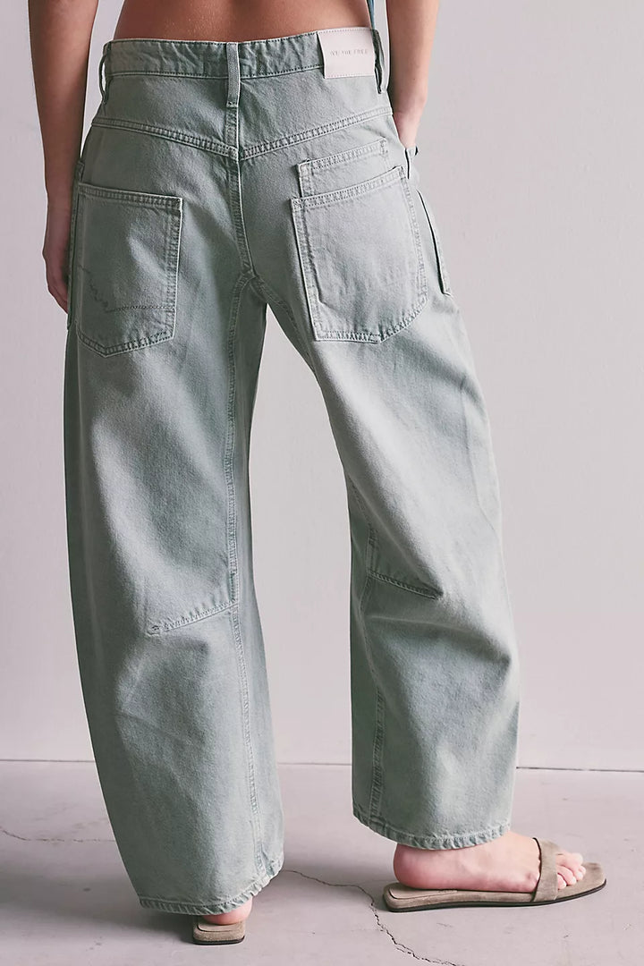 Minimalist Moxie Boyfriend Jean- Aloe