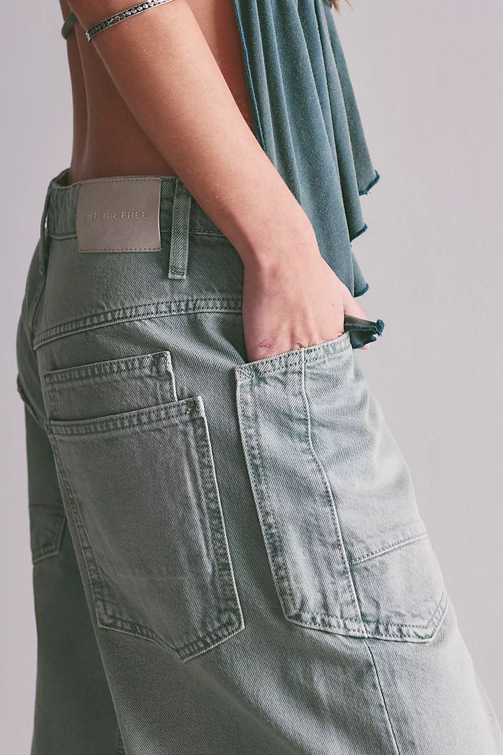 Minimalist Moxie Boyfriend Jean- Aloe