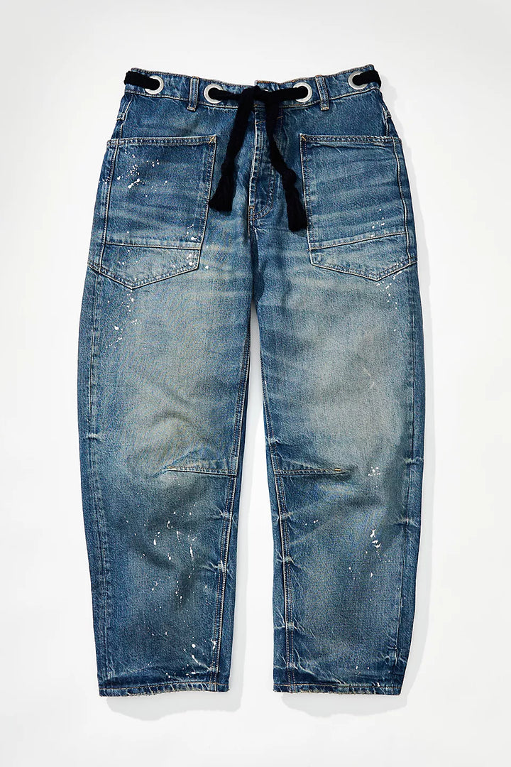 Moxie Low Slung Pull On Barrel- Timeless Blue