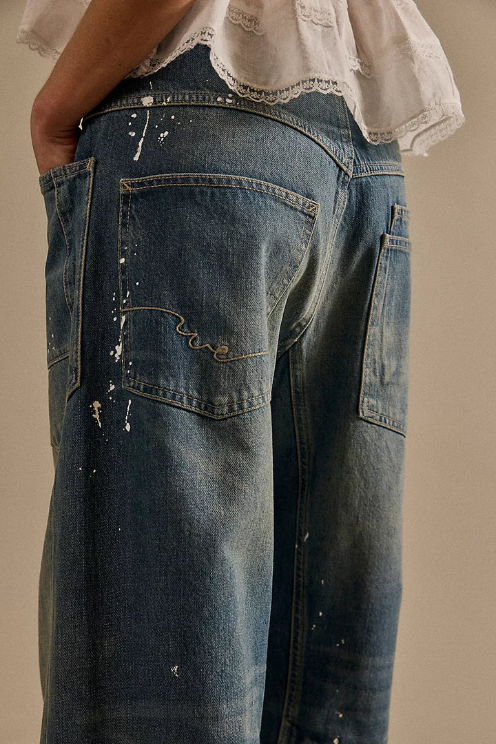 Moxie Low Slung Pull On Barrel- Timeless Blue
