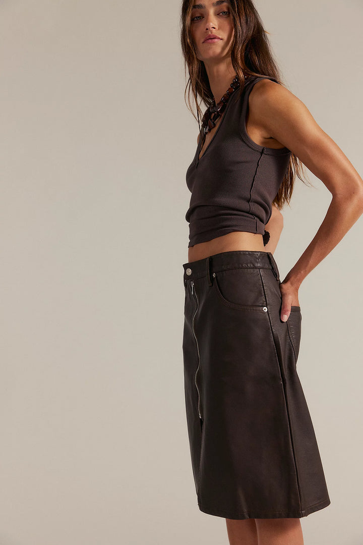 We The Free Sycamore Vegan Midi Skirt