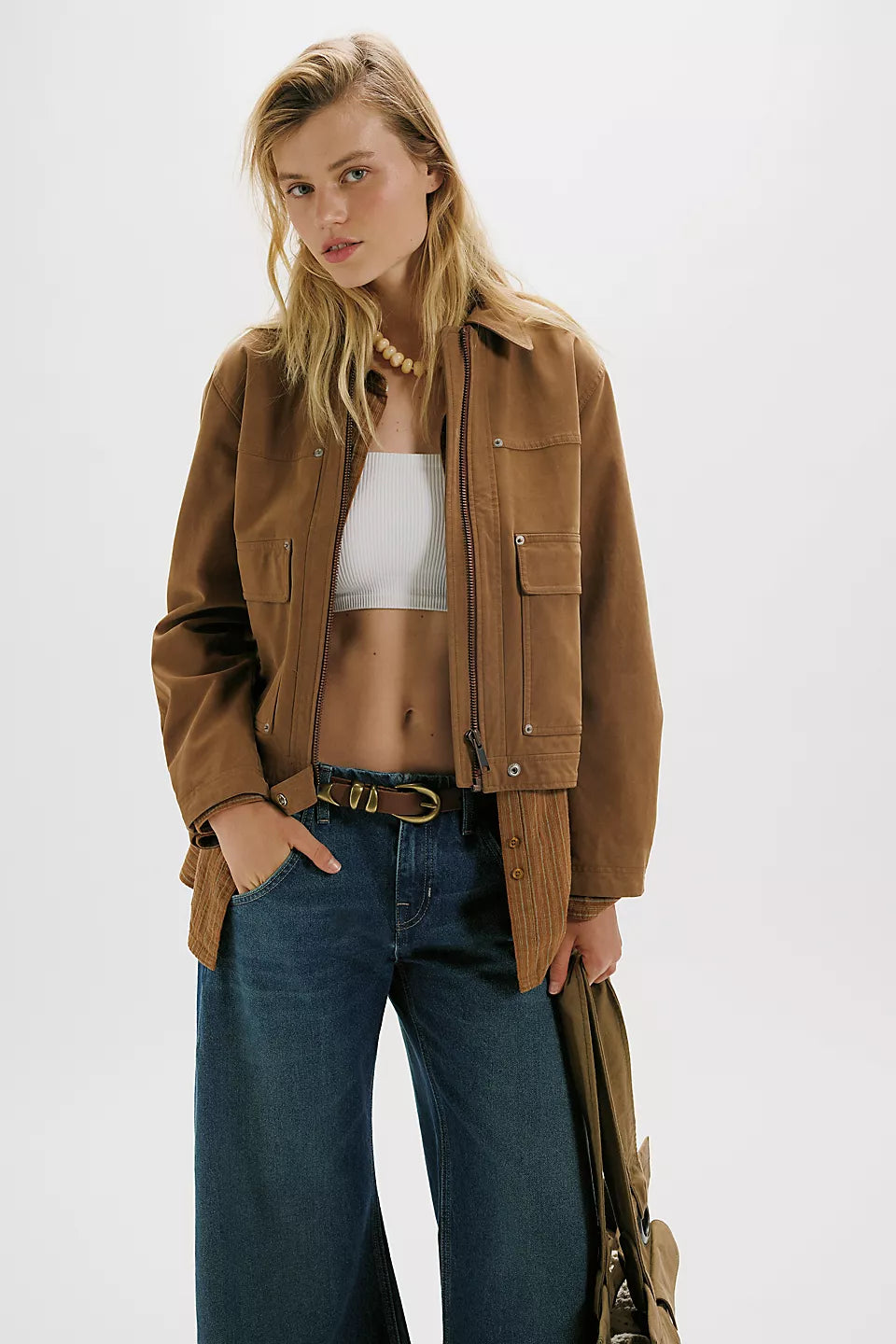 Blair Suede Jacket- Caramel
