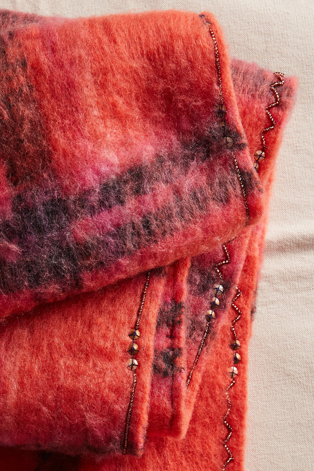 Free People Highland Plaid Scarf - Pink