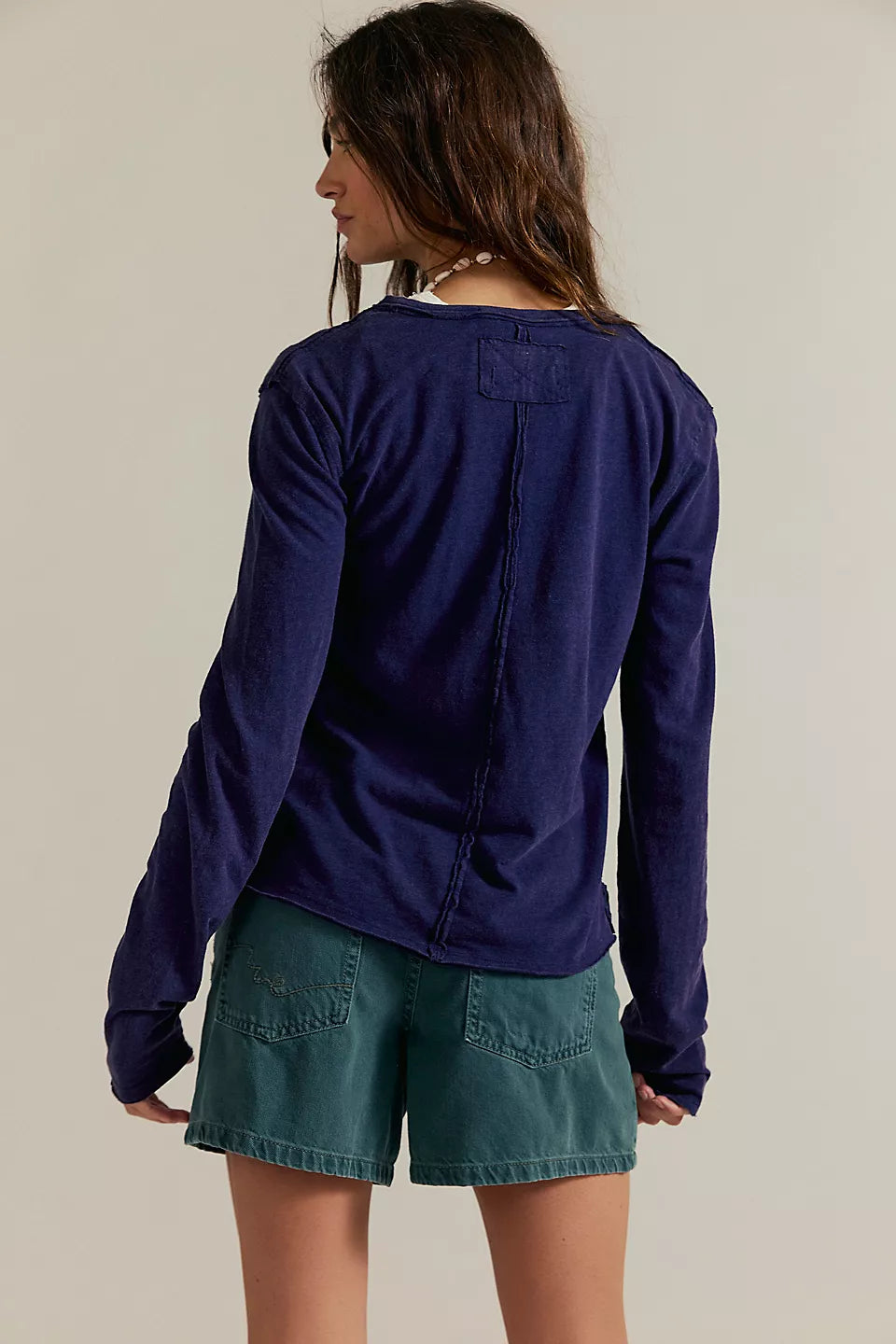 We The Free Nova Long Sleeve Tee - Peacoat