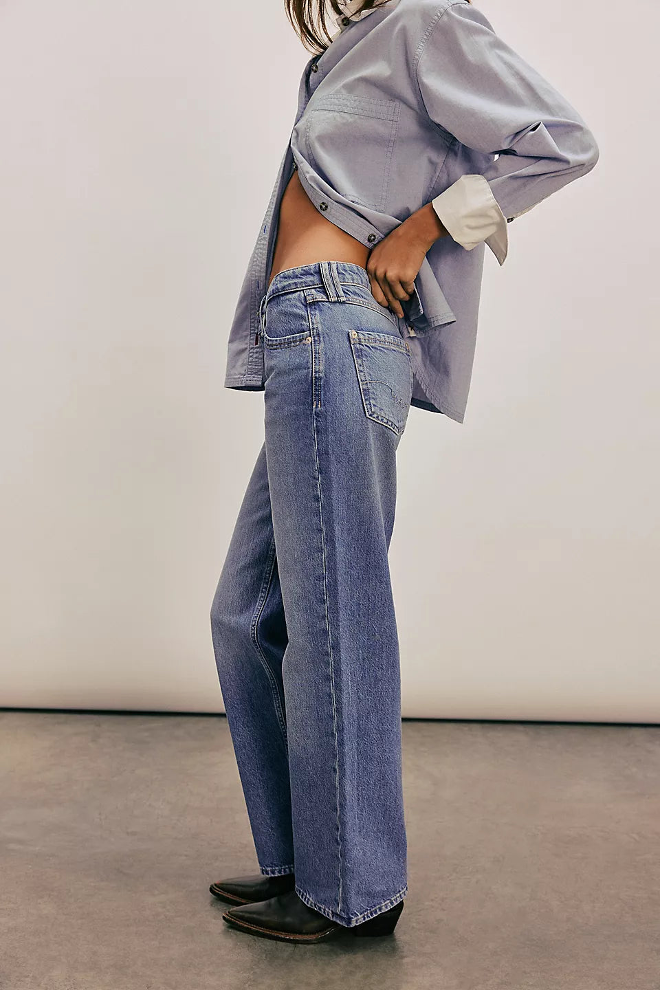 We The Free Tennessee Low-Rise Boyfriend Jeans - Cowboy Romance