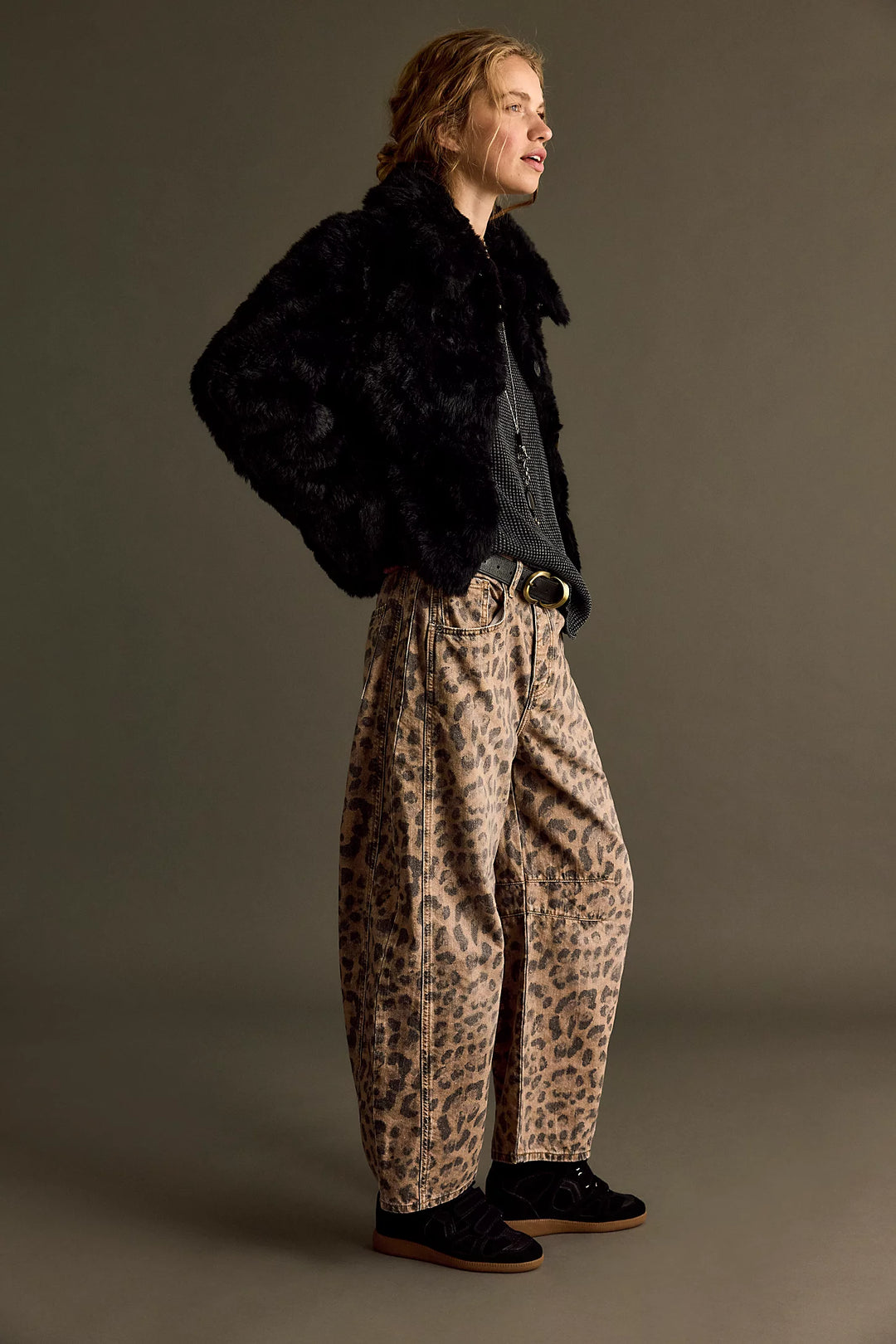 Good Luck Mid Rise Barrel Jeans - Brown Sugar