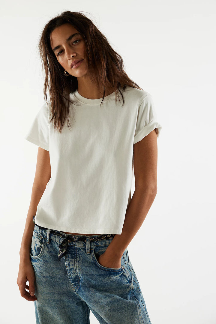 Free People Everyday Tee - Clean Ivory
