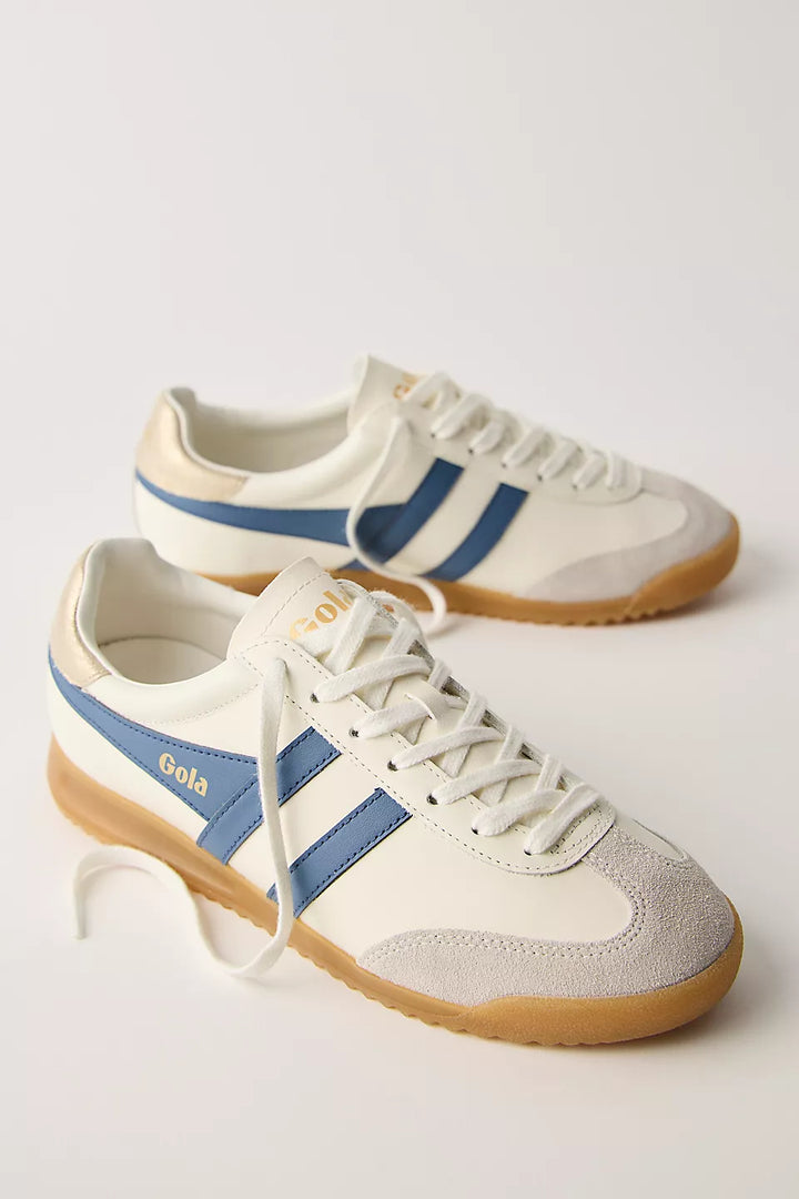 Gola Torpedo Leather Sneakers - Off White/Moonlight/Gold