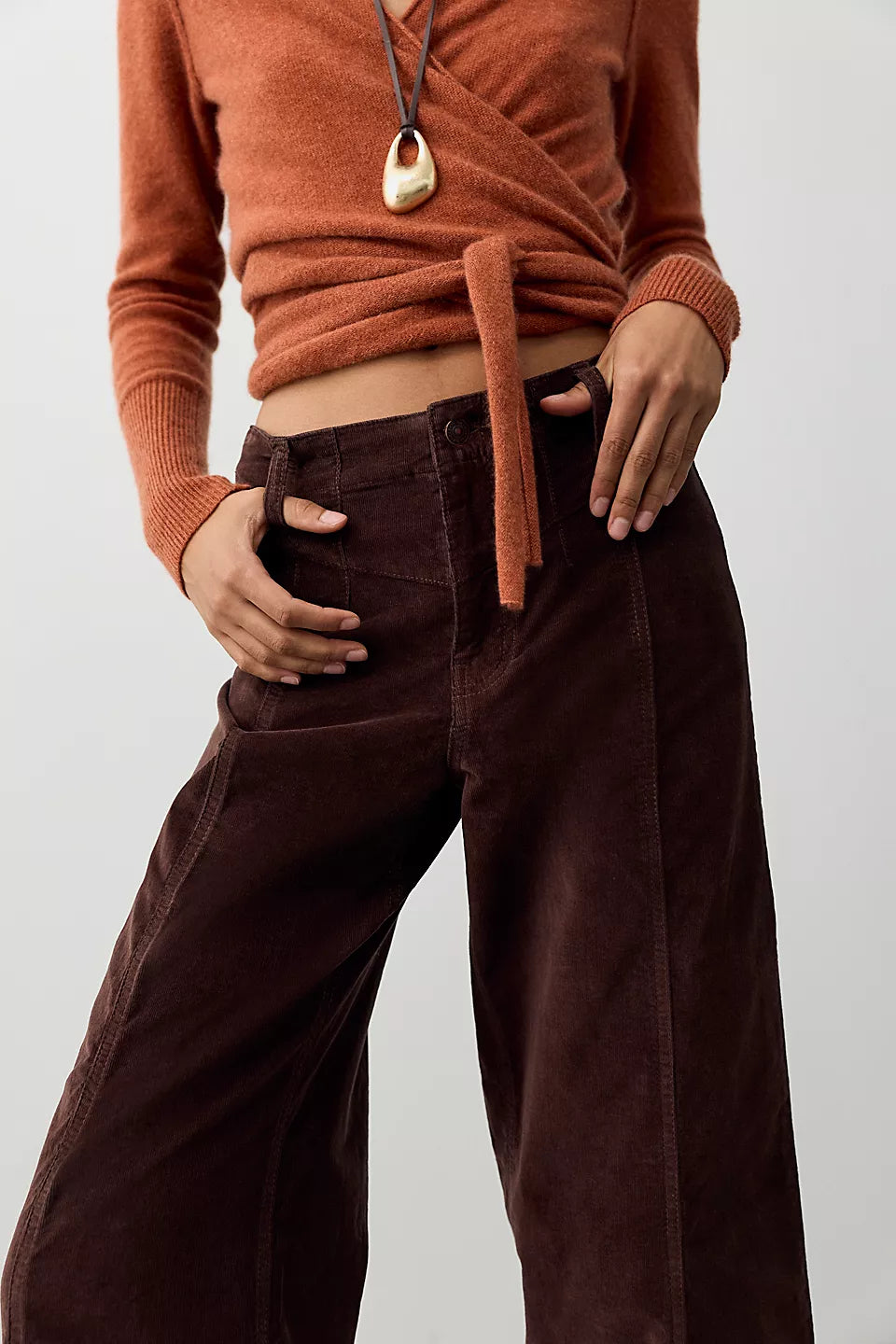 Libre Cord Wide Leg- Shopping Bag