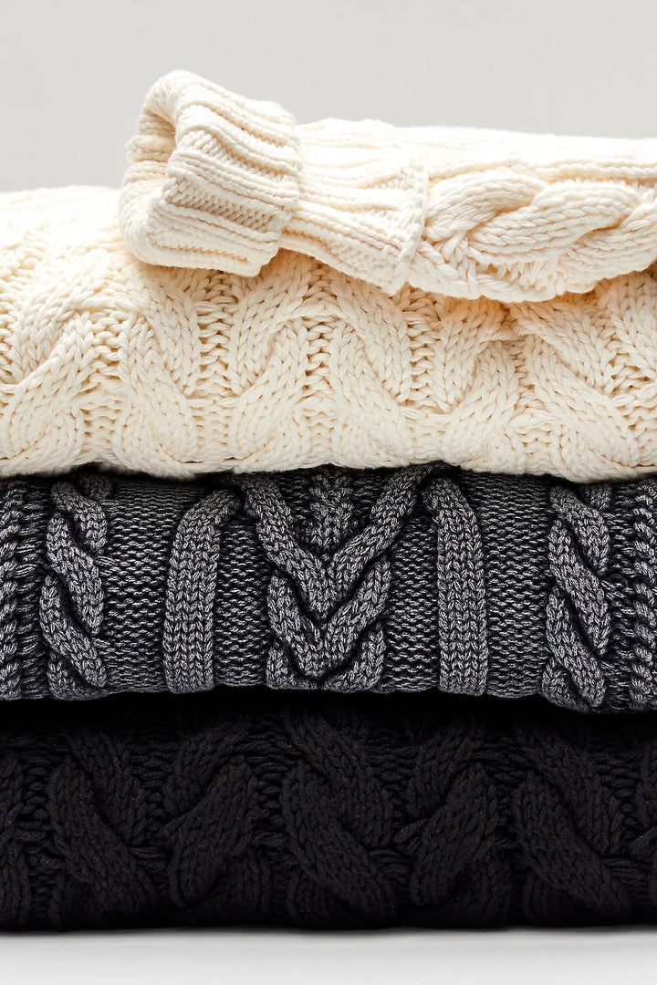 Frankie Cable Knit Sweater - Ivory